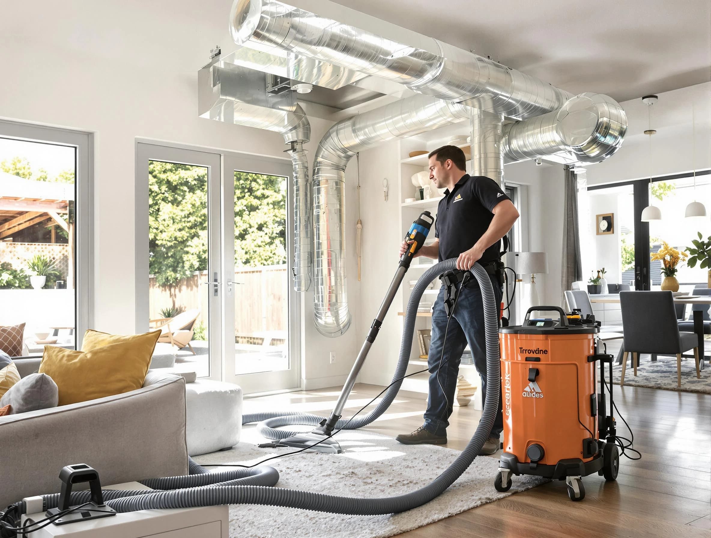 Northglenn Air Duct Cleaning specialist performing thorough residential duct cleaning using advanced equipment in Northglenn