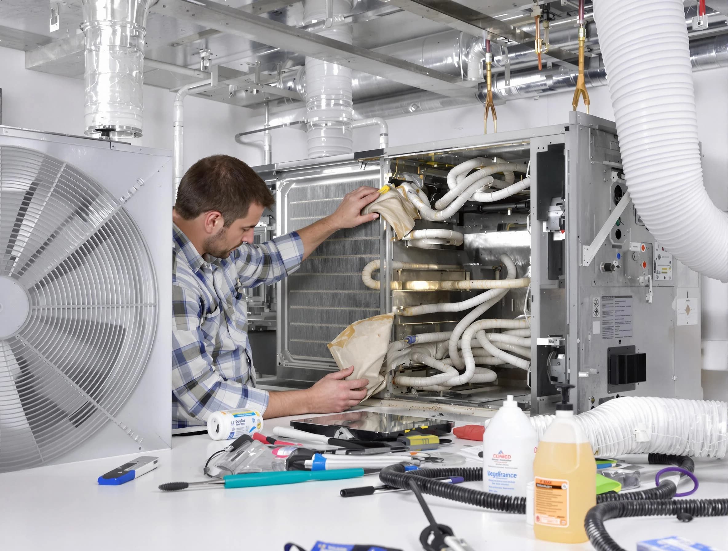 Northglenn Air Duct Cleaning specialist performing precision AC coil cleaning in Northglenn