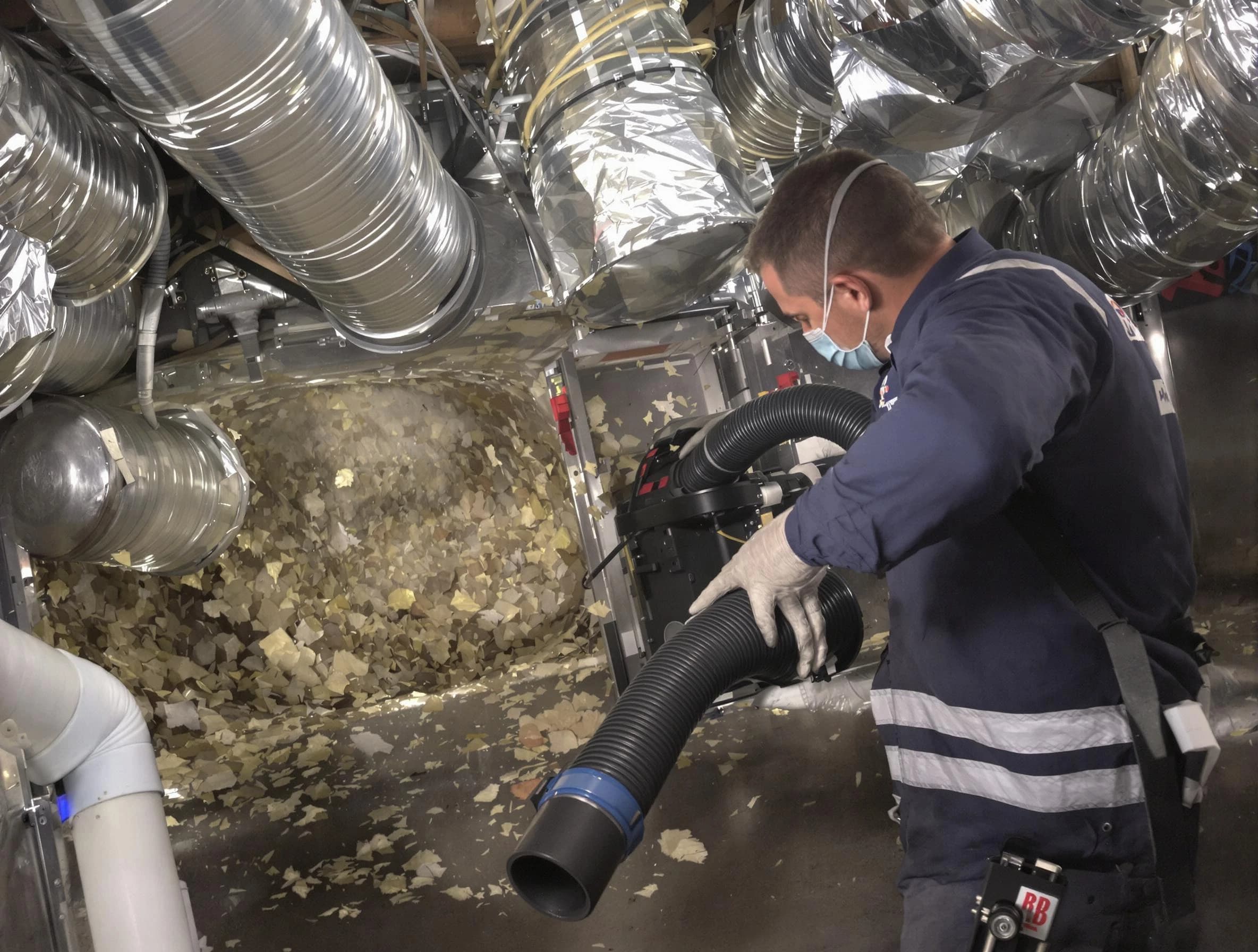 Northglenn Air Duct Cleaning specialist operating negative pressure cleaning equipment for thorough duct maintenance in Northglenn