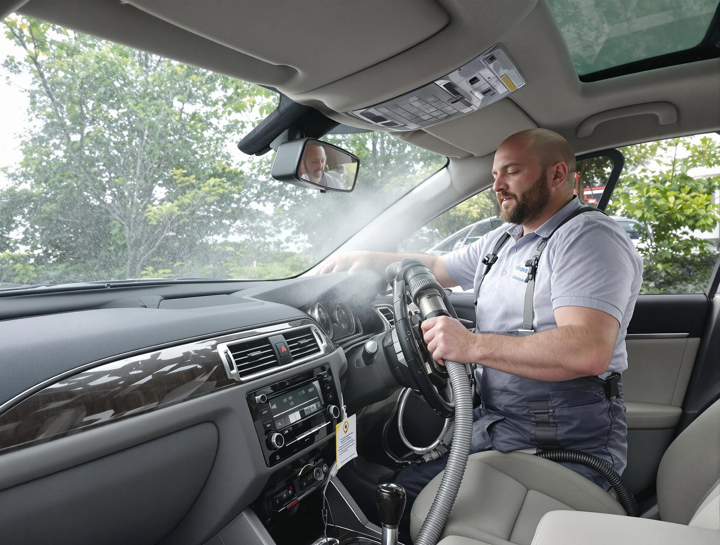 Northglenn Air Duct Cleaning specialist performing professional car duct cleaning in Northglenn